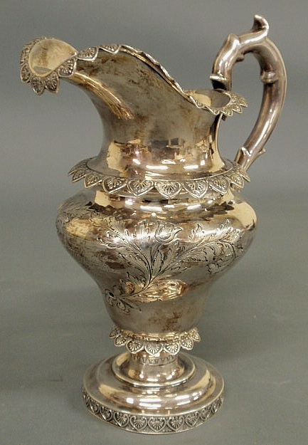 Coin silver presentation pitcher 158da2