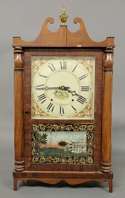 Eli Terry mahogany shelf clock with