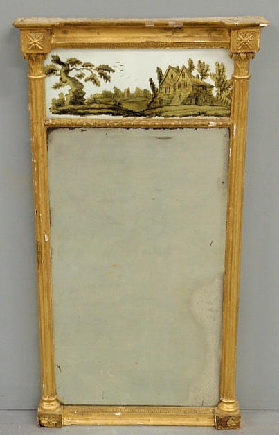 Classical gilt decorated mirror