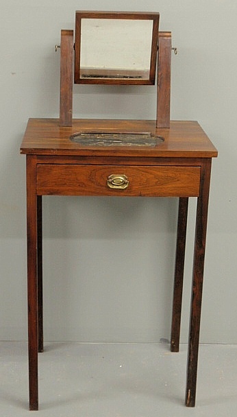Rare rosewood shaving table 19th