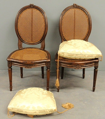 Pair of Continental fruitwood side