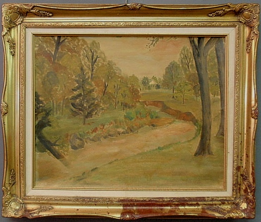 Oil on canvas landscape painting 158dfb