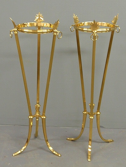 Pair of French style polished brass 158e18