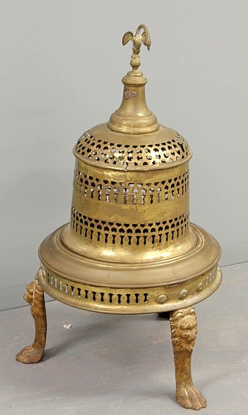 French brass brazier 19th c with 158e19