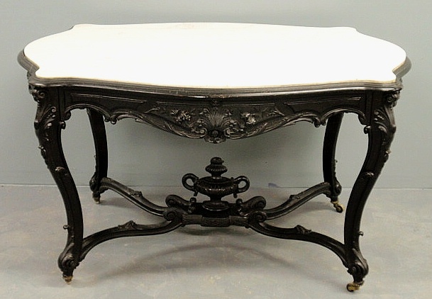 Rococo Revival ebonized center 158e24