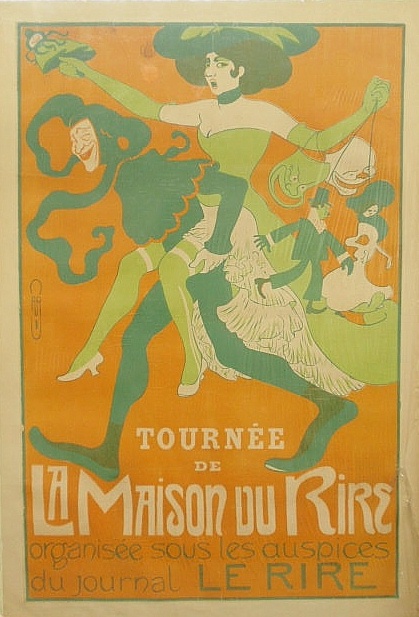 Rare French poster with a woman