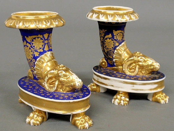 Pair of Paris porcelain neoclassical