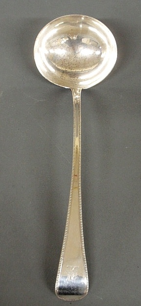 Georgian silver ladle by Thomas