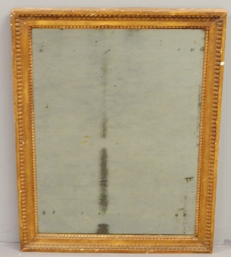 Carved gilt framed mirror 19thc.