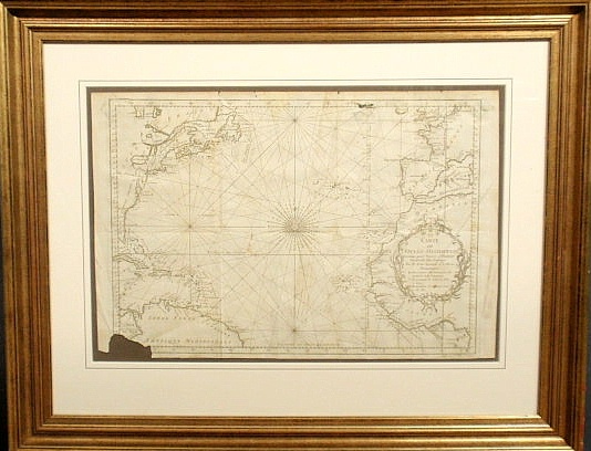 French map of the Atlantic Ocean 158e3c