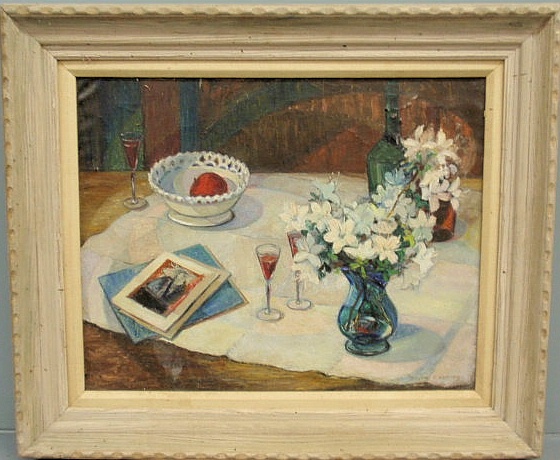 Oil on canvas still life painting 158e3f