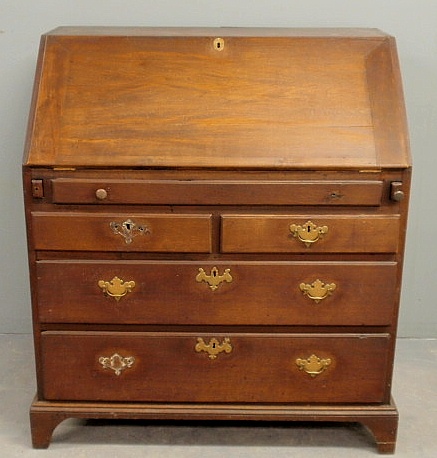 Chippendale walnut slant front 158f12