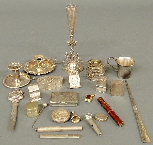 Six 19th c. Continental silver