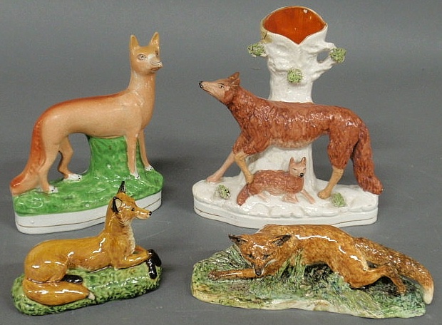 Two 19th c. Staffordshire porcelain