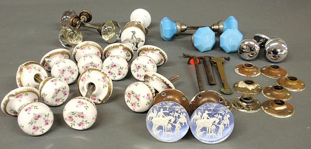 Group of decorative doorknobs-