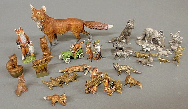 Group of twenty five metal animal 158f78