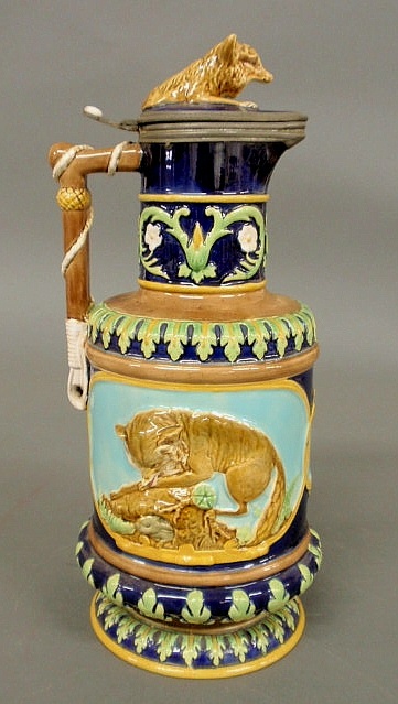 Colorful English Majolica ceramic