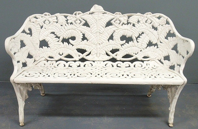 Victorian white painted cast iron