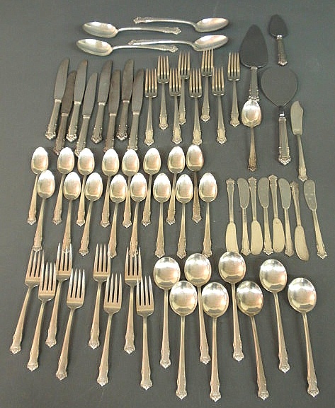 Partial sterling silver flatware 159026