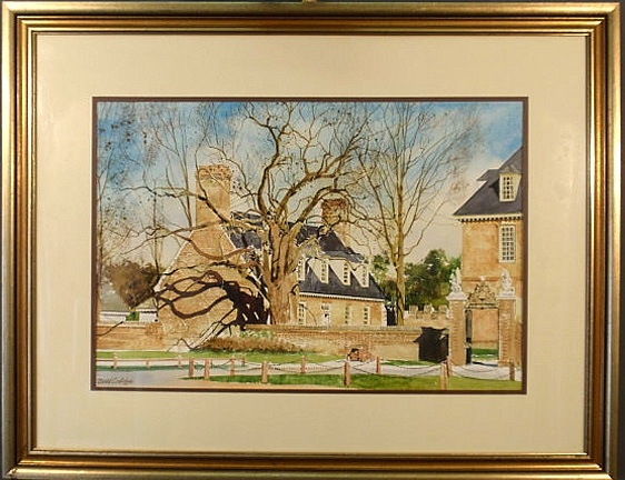 Coolidge David [American 20th c.] watercolor