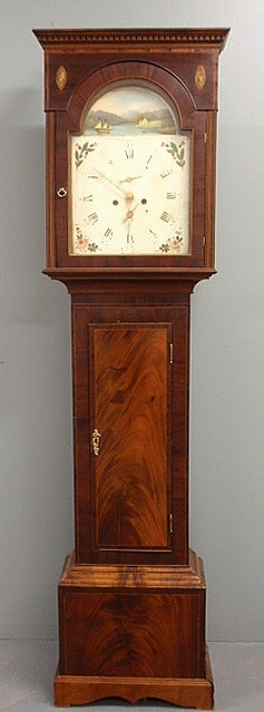 Scottish mahogany tall case clock 159053