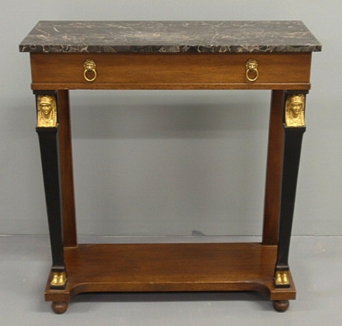 Empire style mahogany pier table with