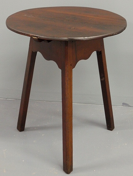 Primitive cherry tap table with