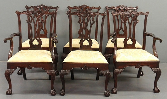 Set of six Stickley Chippendale