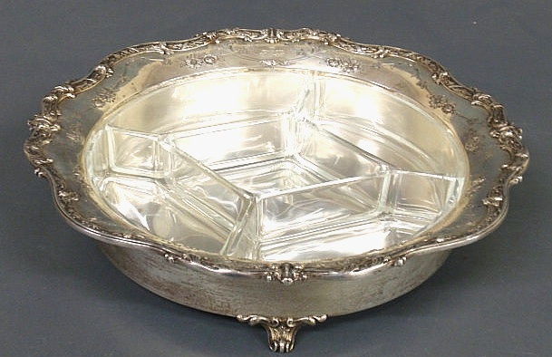 Sterling silver wedding condiment bowl