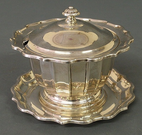 Sterling silver covered condiment