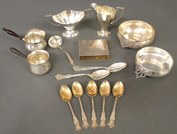 Group of sterling silver tableware 1590f1