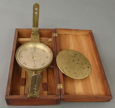 Brass surveyor's instrument the