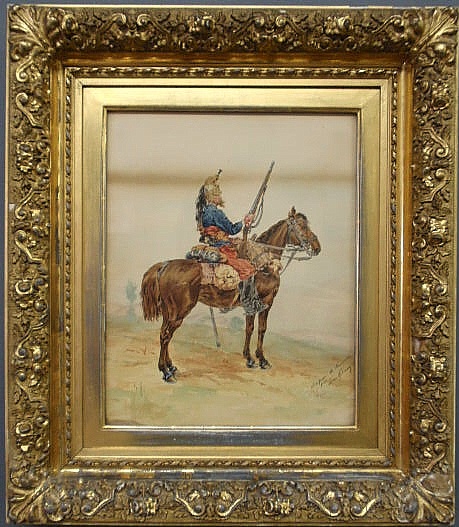 Watercolor painting of a French