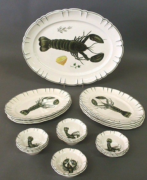 Italian ceramic lobster platter 21x16.5