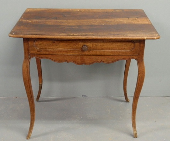 French fruitwood tea table 19th