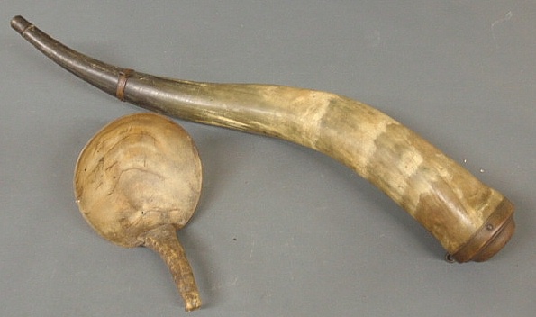 Large horn with brass mounts 30l. and