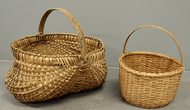 Large splintwood buttocks basket 15915b