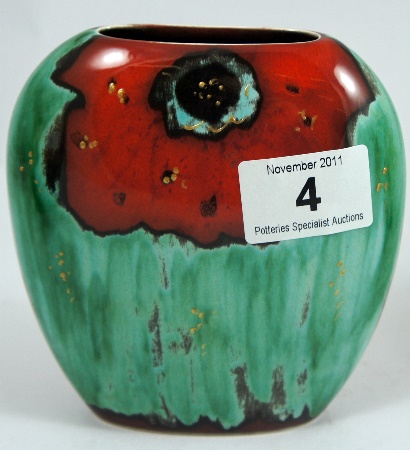 Anita Harris Purse Vase with Abstract 15915e