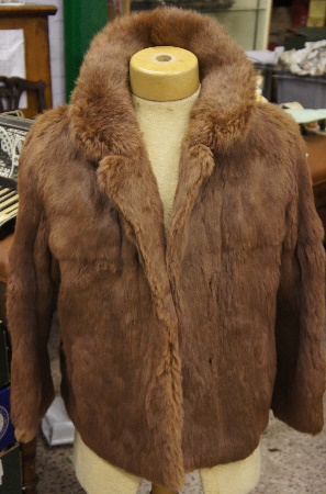 A Ladies Short Fur Coat Lighter