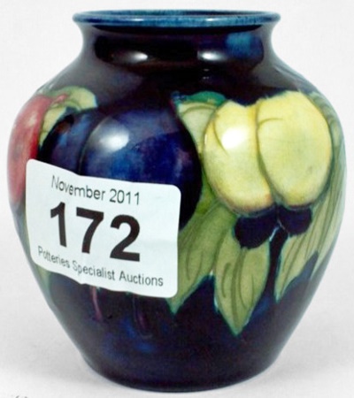 Moorcroft Vase decorated in the Wisteria