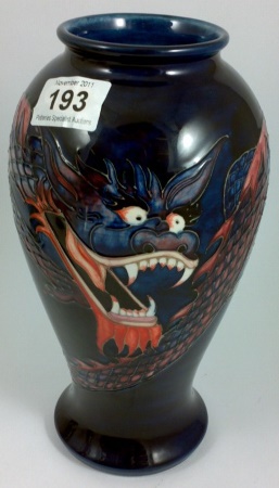Moorcroft Vase Decorated with a Dragon
