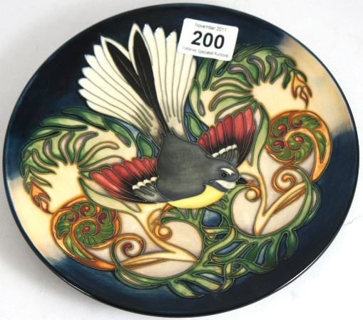 Moorcroft Plate decorated with