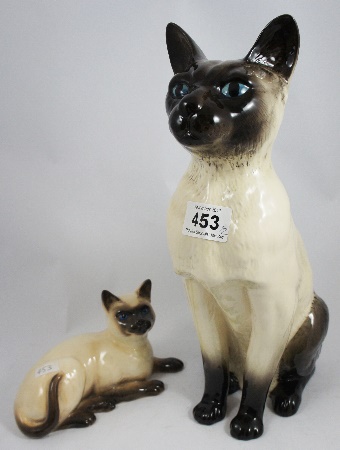 Beswick Large Fireside Siamese Cat 2139