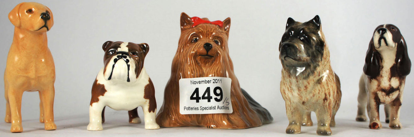 A collection of Small Beswick Dogs 1592a9