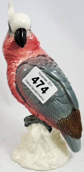 Beswick Cockatoo 1180 in Red and Grey