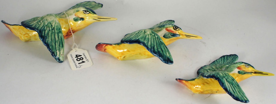 Beswick Set of Three Kingfisher 1592be