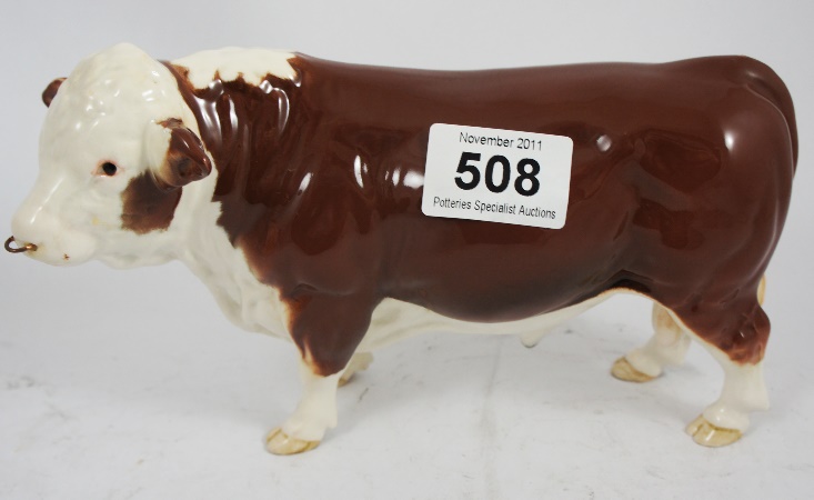 Beswick Polled Hereford Bull 2549 1592d7