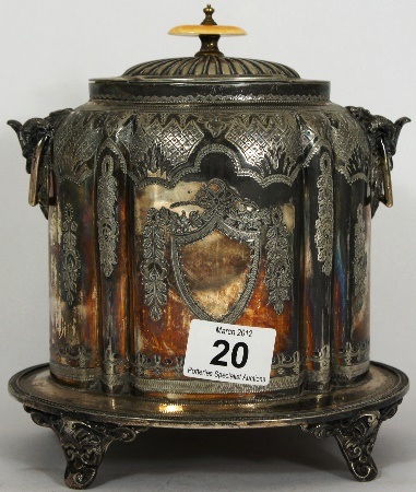 Silver Plated Edwardian Tea caddie 159351