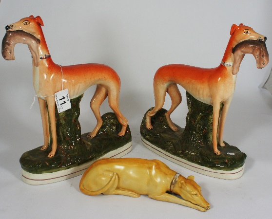 Pair of 19th Century Staffordshire Models