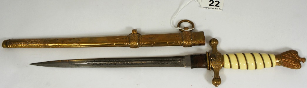 German WW2 Naval Officers Dagger 159352